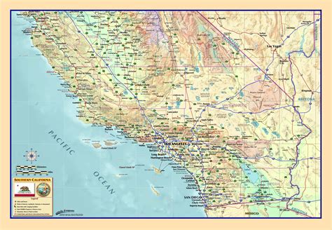 Key Principles of MAP Map Of Southern California Cities